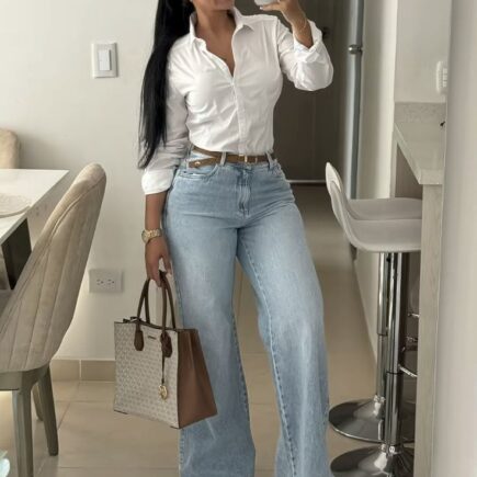 35 outfits casuales con jeans para el día a día que te salvarán 1 descarga 36